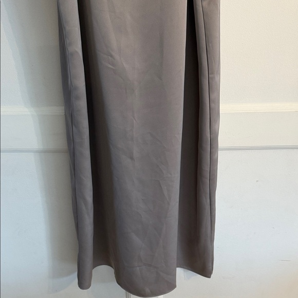 H&M Light Gray Satin Look Dress - Picture 6 of 13